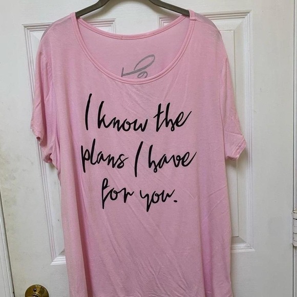 The Unbranded Brand Tops - Pink religious women's tshirt